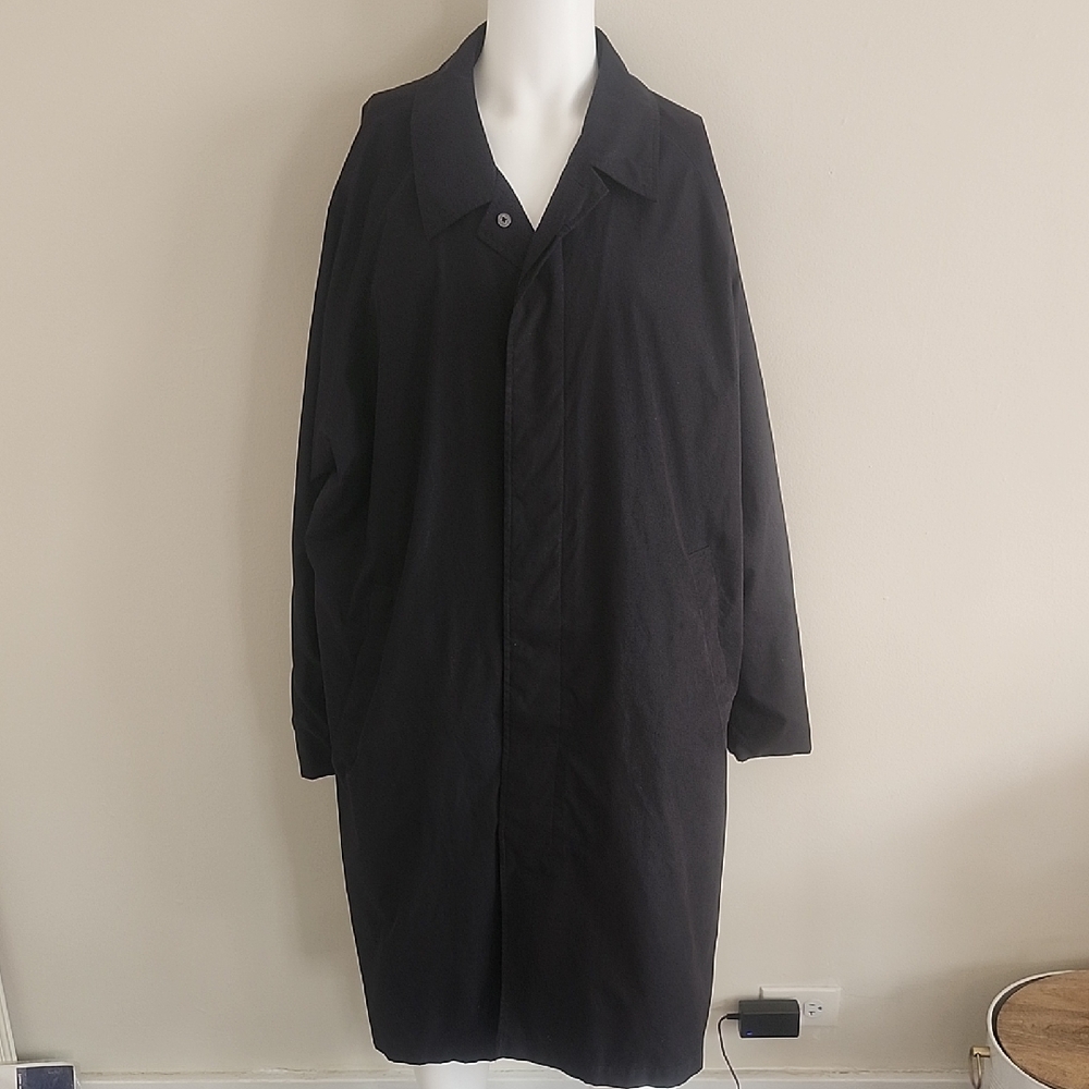 Duluth Trading Co Charcoal Black Trench Coat